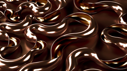 Elegant minimal background. 3d illustration, 3d rendering.
