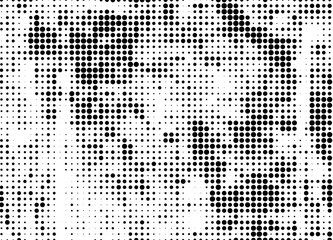 The texture of halftone. Abstract background of black dots on white