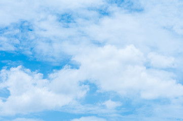 Fototapeta premium Blue sky background with clouds