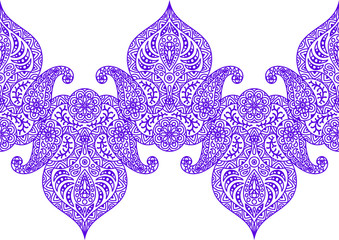 Indian ethnic seamless pattern.