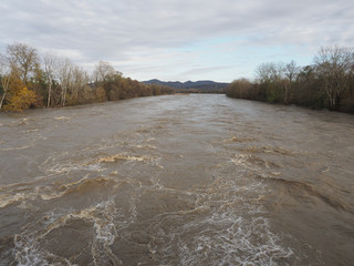 Large river flood