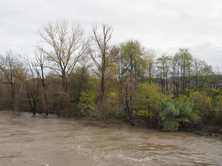 Large river flood
