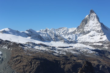 Sommerskigebiet am Matterhorn