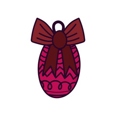 merry christmas celebration decorative ball bow