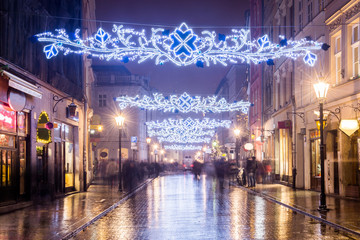 Ulica Grodzka Kraków, ozdoby świąteczne, Polska