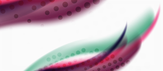 Line wave art illustration on light backdrop. Vector abstract design banner template. Business template