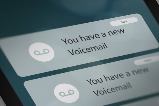 Push Notification with New Voicemail on Smart Phone