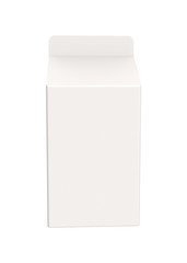 Pack of Milk or Juice. 3D rendered Mock Up Isolated on White Background.