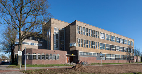 Fototapeta na wymiar Renovation of a schoolbuilding Netherlands. Architecture.