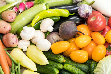 Background from organic vegetables without GMOs grown without pesticides in ecologically clean regions of Europe