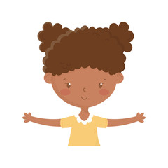 Isolated girl cartoon vector design