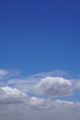 Blue sky with clouds