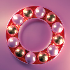 Elegant minimal background. 3d illustration, 3d rendering.