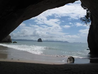Photo sur Plexiglas Cathedral Cove Cathedral Cove in Neuseeland