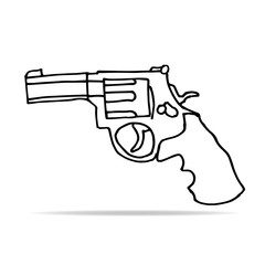 Pistole Revolver Kontur