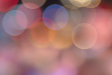 Colourful abstract bokeh light for background.