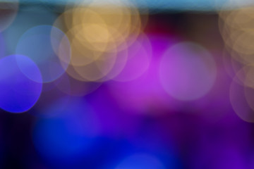 Colourful abstract of night bokeh, city light for background.