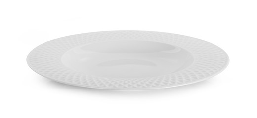 Obraz premium white plate isolated on white background