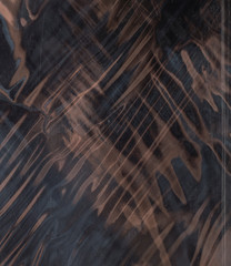 Crumpled glossy polyethylene texture with color tints