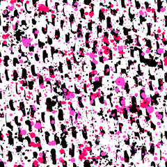 Abstract hand drawn seamless pattern, brush strokes texture