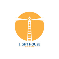 Lighthouse logo icon vector template