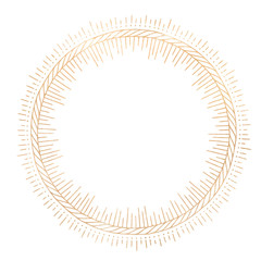 Gold Circle line art mandala