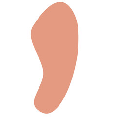 Abstract modern and stylish digital shape for clip art on the white isolated background. Creative colorful form.