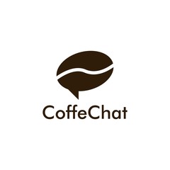 coffee talk chat bubble mug logo vector download