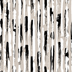 Paint brush strokes and splatters texture seamless pattern