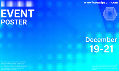 Event poster. Color elements.Vector illustration.