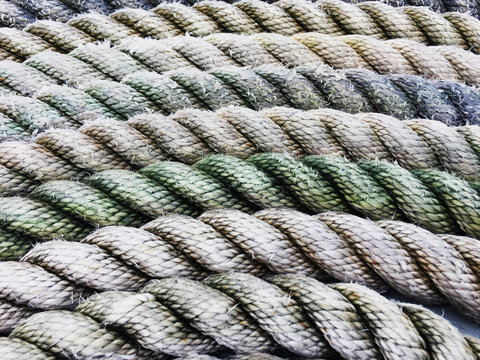 Vintage rope string texture pattern background