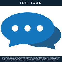 Fototapeta premium Chat Speech Illustration Icon Flat Design, Graphic Element