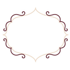 Frame art line green red 