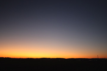 秋　夕暮れ