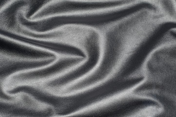 Obraz premium black leather clothing background texture