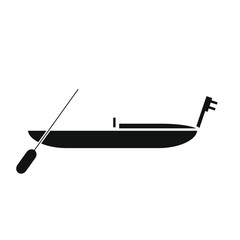 vector icon of typical gondola of venice in italy