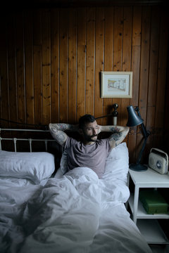 Man in bed