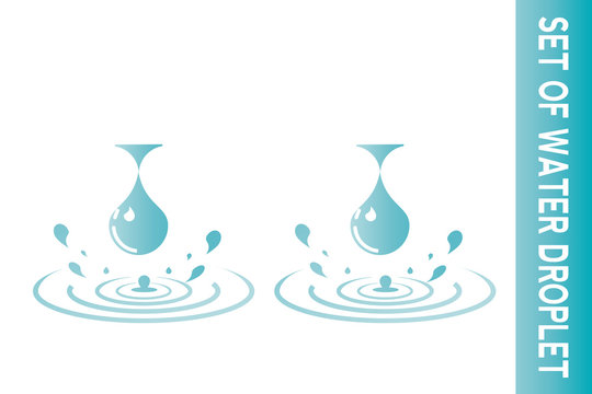 water drop Logo. water droplet icon. illustration element vector