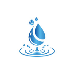 water drop Logo. water droplet icon. illustration element vector