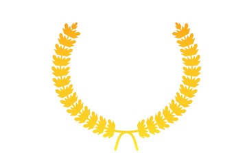 golden laurel wreath