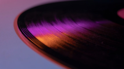 vinil record on the white table