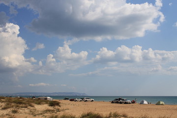 beach and blue sky