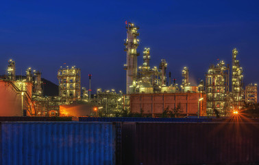 Fototapeta premium High energy petroleum refinery and production of oil for export Sold domestically and internationally