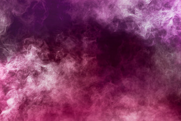 spectacular abstract white smoke isolated colorful red and purple background