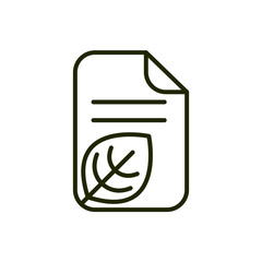 paper environment ecology line and fill