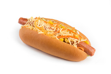 isolated photo on white background of a fast food product