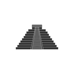 simple Teotihuacan mexico vector logo