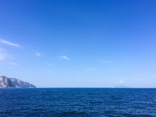 Fototapeta na wymiar Seacoast of the Amalfi Coast in summer