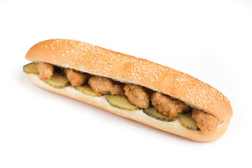 isolated photo on white background of a fast food product