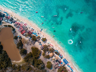 Playa Blanca, en Cartagena, Colombia